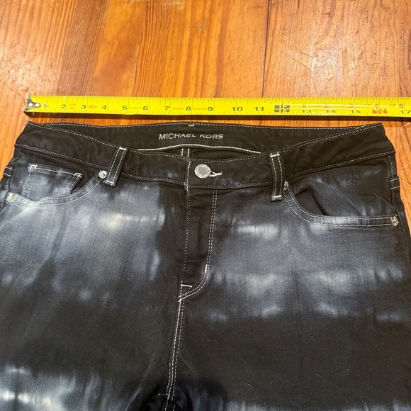 MICHAEL KORS Black‎ Tie-Dye Denim Jeans Size 10 (SKU: A0117) - Picture 4 of 6